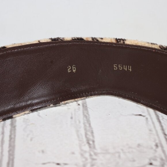 🐆 Retro Animal Print Waist Belt – 24" to 26" Wild Style · Bold Pattern · - Picture 2 of 4